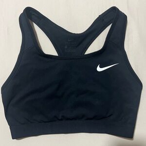 Nike Women’s Black Swoosh Training Sports Bra (M)